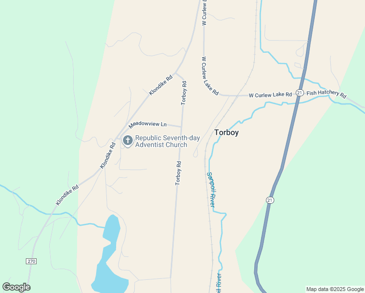 map of restaurants, bars, coffee shops, grocery stores, and more near 55 Torboy Road in Republic