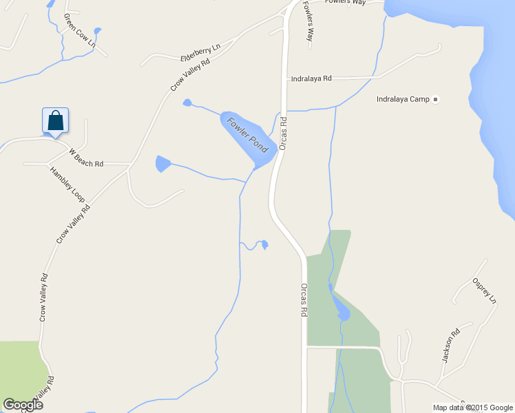 map of restaurants, bars, coffee shops, grocery stores, and more near 1832 Orcas Road in Eastsound
