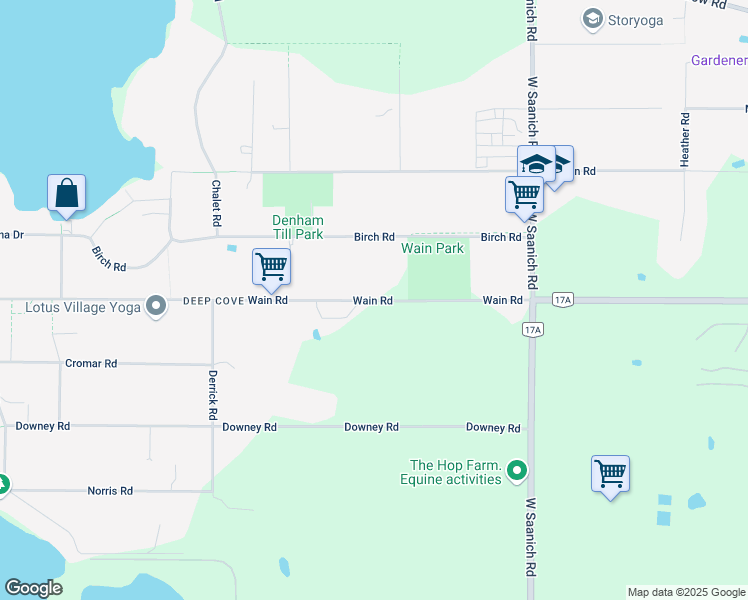 map of restaurants, bars, coffee shops, grocery stores, and more near 938 Wain Road in Capital