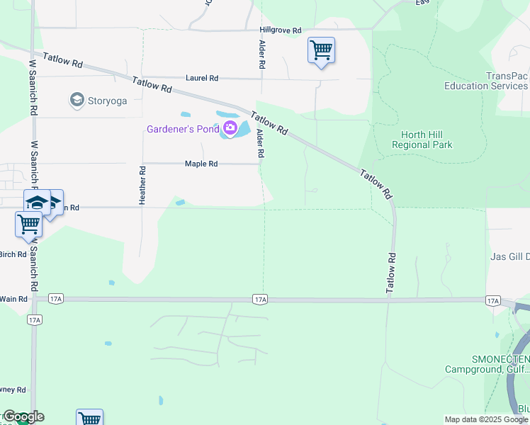 map of restaurants, bars, coffee shops, grocery stores, and more near 1347 Clayton Road in North Saanich