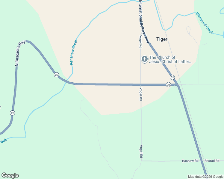 map of restaurants, bars, coffee shops, grocery stores, and more near 389762 Washington 20 in Cusick
