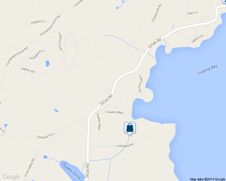 map of restaurants, bars, coffee shops, grocery stores, and more near 66 Blanc Road in Eastsound