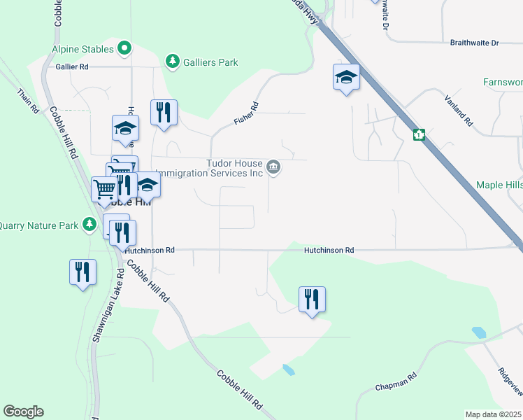 map of restaurants, bars, coffee shops, grocery stores, and more near 3548 Verner Avenue in Cobble Hill