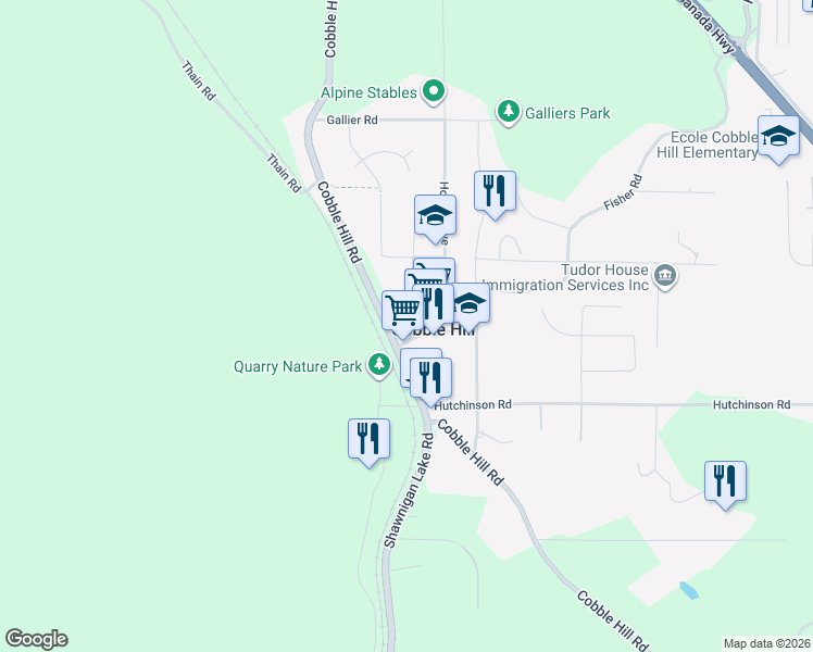 map of restaurants, bars, coffee shops, grocery stores, and more near 3550 Garland Avenue in Cobble Hill