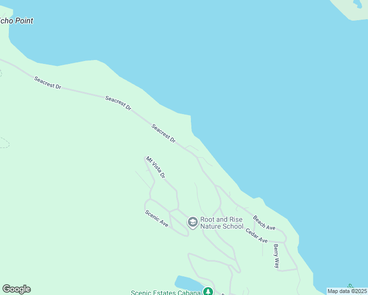map of restaurants, bars, coffee shops, grocery stores, and more near 3012 Cove Avenue in Lummi Island