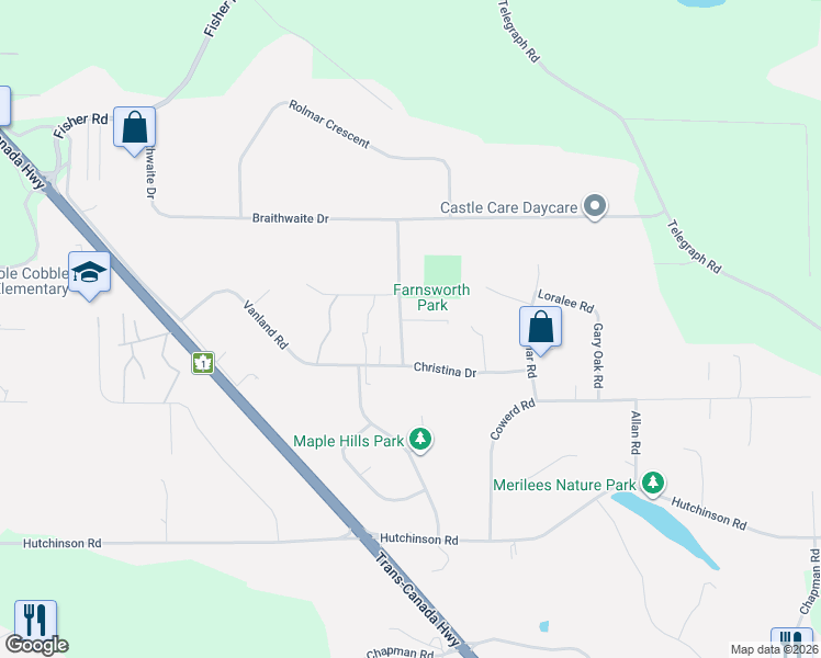 map of restaurants, bars, coffee shops, grocery stores, and more near 3616 Farnsworth Road in Cobble Hill