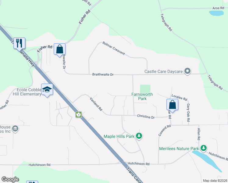 map of restaurants, bars, coffee shops, grocery stores, and more near 1127 Stuart Crescent in Cobble Hill