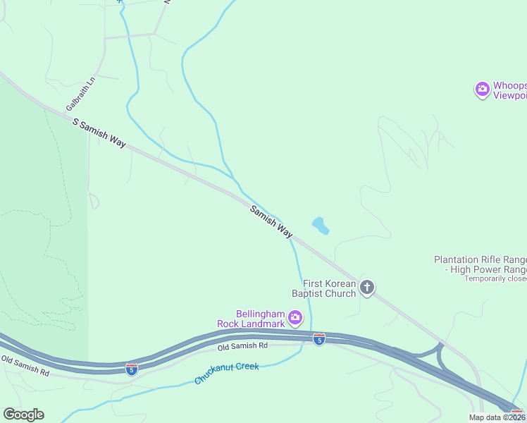 map of restaurants, bars, coffee shops, grocery stores, and more near Tower Road in Bellingham