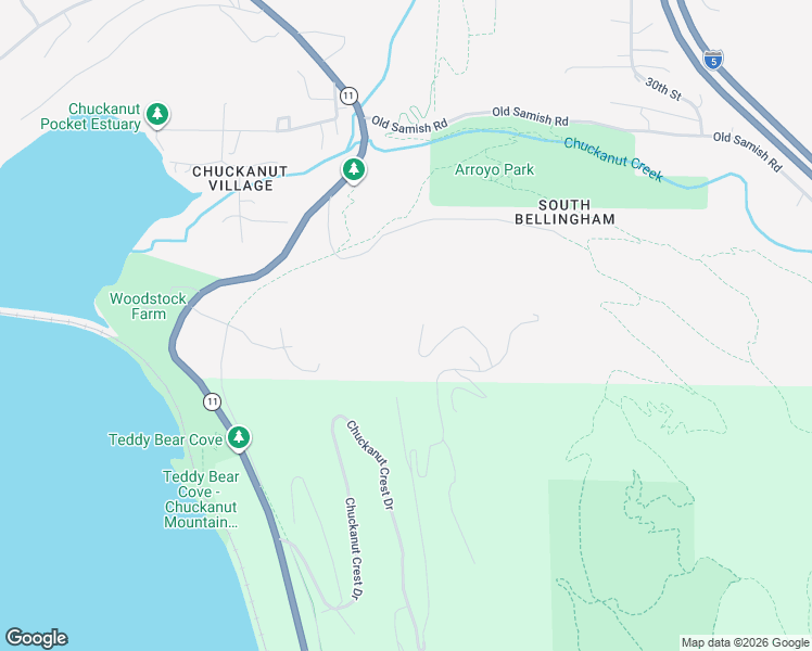 map of restaurants, bars, coffee shops, grocery stores, and more near 2320 California Street in Bellingham
