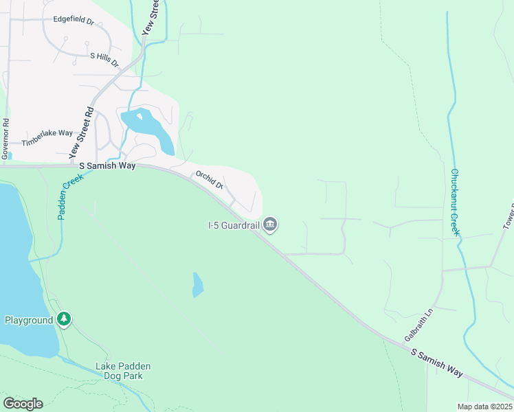 map of restaurants, bars, coffee shops, grocery stores, and more near 4949 Samish Way in Bellingham