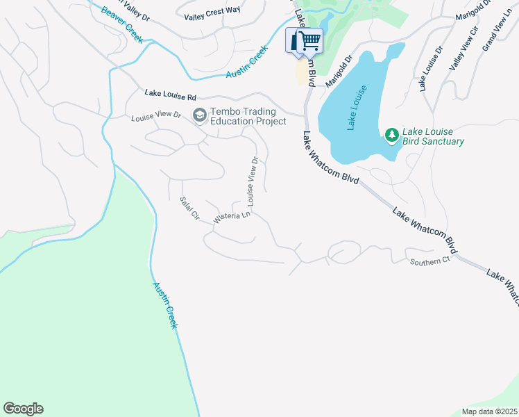 map of restaurants, bars, coffee shops, grocery stores, and more near 66 Louise View Dr in Bellingham
