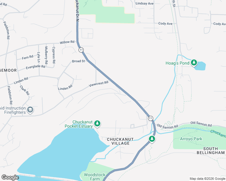 map of restaurants, bars, coffee shops, grocery stores, and more near 109 Briza Court in Bellingham