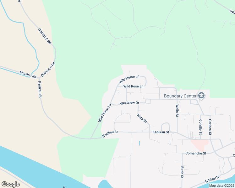map of restaurants, bars, coffee shops, grocery stores, and more near 7531 Wild Horse Lane in Bonners Ferry