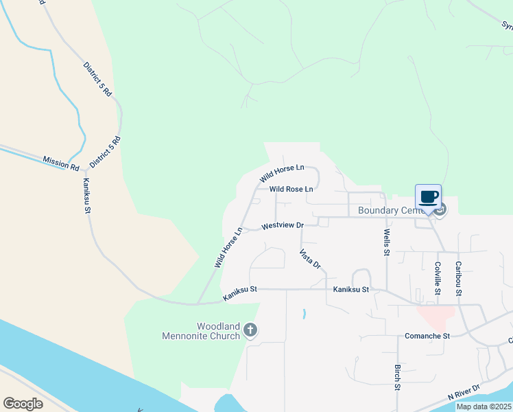 map of restaurants, bars, coffee shops, grocery stores, and more near 7531 Wild Horse Lane in Bonners Ferry