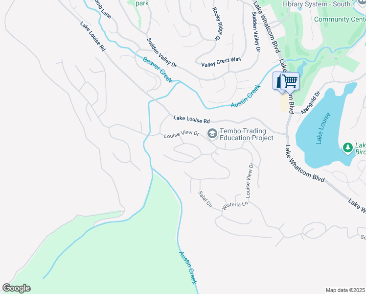map of restaurants, bars, coffee shops, grocery stores, and more near 15 Sweet Clover Circle in Bellingham