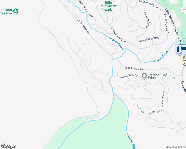 map of restaurants, bars, coffee shops, grocery stores, and more near 7 Tumbling Water Drive in Bellingham