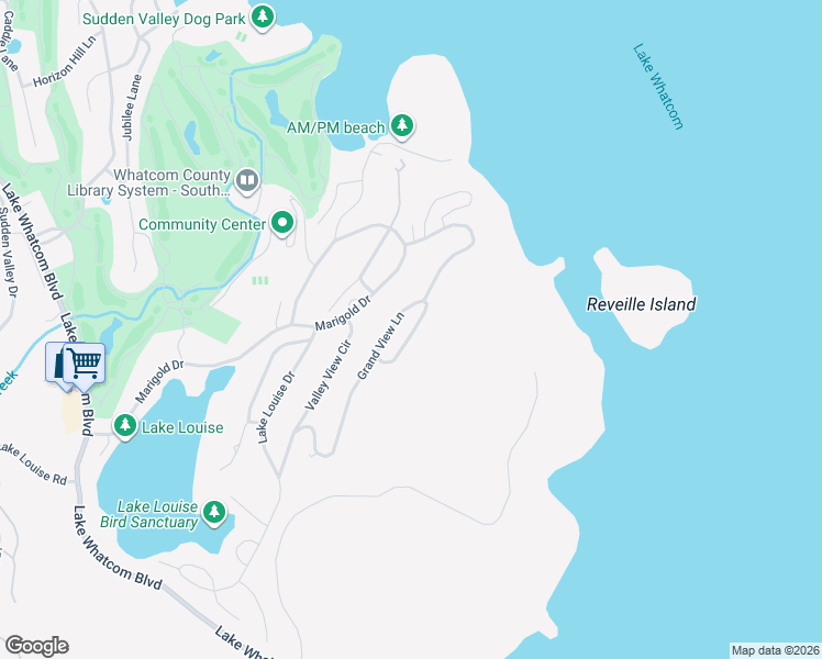 map of restaurants, bars, coffee shops, grocery stores, and more near 10 Swallow Circle in Bellingham