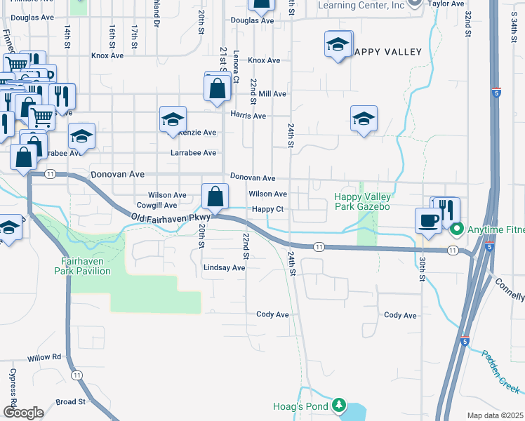 map of restaurants, bars, coffee shops, grocery stores, and more near in Bellingham