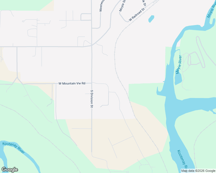 map of restaurants, bars, coffee shops, grocery stores, and more near 101 East Mountain View Road in Moyie Springs