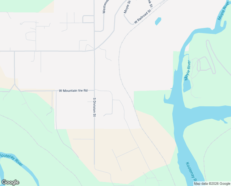 map of restaurants, bars, coffee shops, grocery stores, and more near 101 East Mountain View Road in Moyie Springs