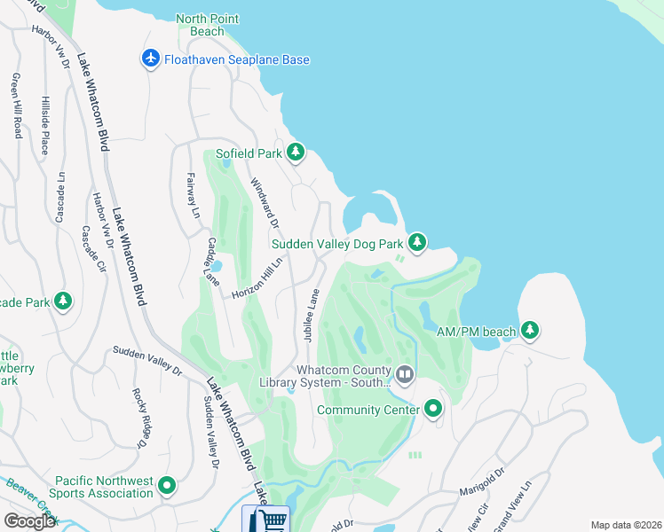 map of restaurants, bars, coffee shops, grocery stores, and more near 32 Jubilee Lane in Bellingham