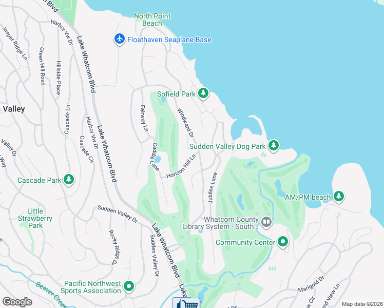 map of restaurants, bars, coffee shops, grocery stores, and more near 7 Horizon Hill Lane in Bellingham