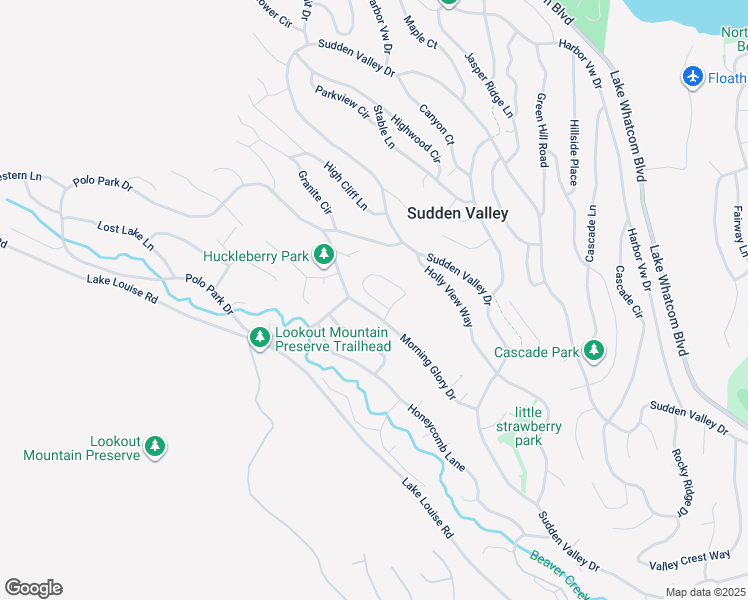 map of restaurants, bars, coffee shops, grocery stores, and more near 48 Morning Glory Drive in Bellingham