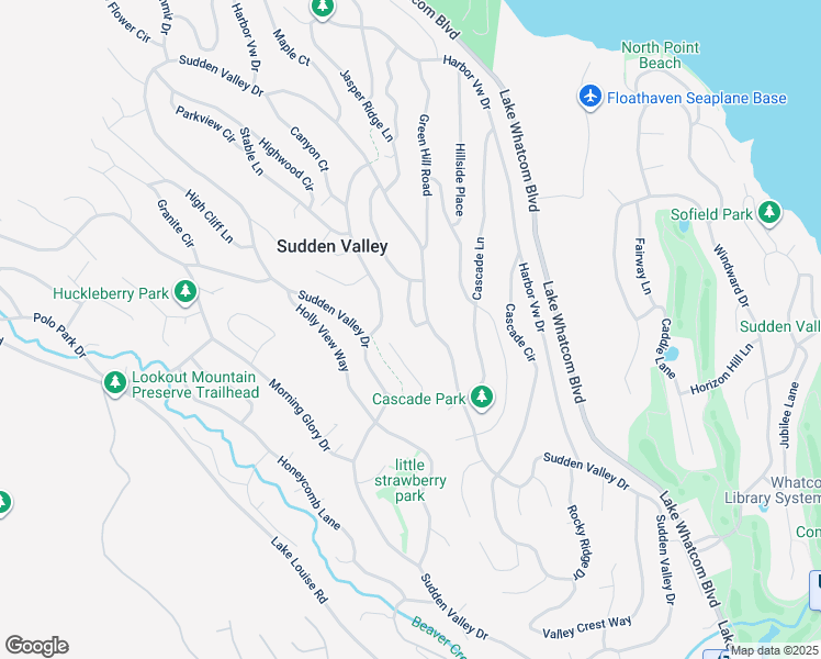 map of restaurants, bars, coffee shops, grocery stores, and more near 16 Sandalwood Circle in Bellingham