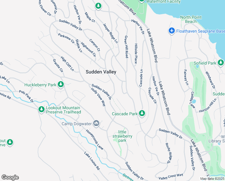 map of restaurants, bars, coffee shops, grocery stores, and more near 6 Lost Fork Lane in Bellingham