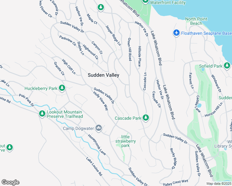 map of restaurants, bars, coffee shops, grocery stores, and more near 6 Lost Fork Lane in Bellingham