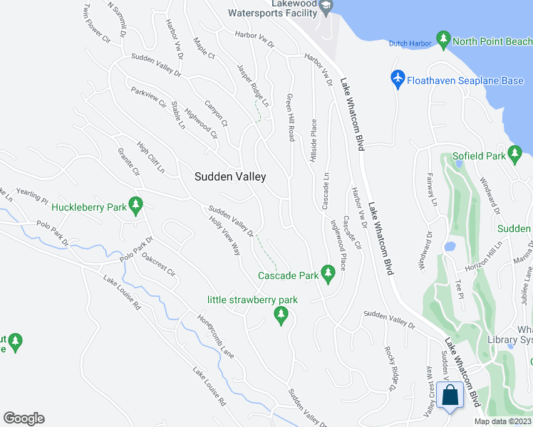 map of restaurants, bars, coffee shops, grocery stores, and more near 11 Lost Fork Lane in Bellingham