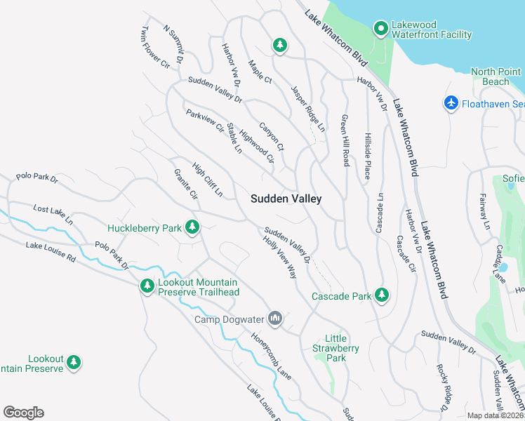 map of restaurants, bars, coffee shops, grocery stores, and more near 15A Black Bear Court in Bellingham