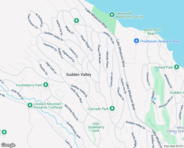 map of restaurants, bars, coffee shops, grocery stores, and more near 13 Basin View Circle in Bellingham