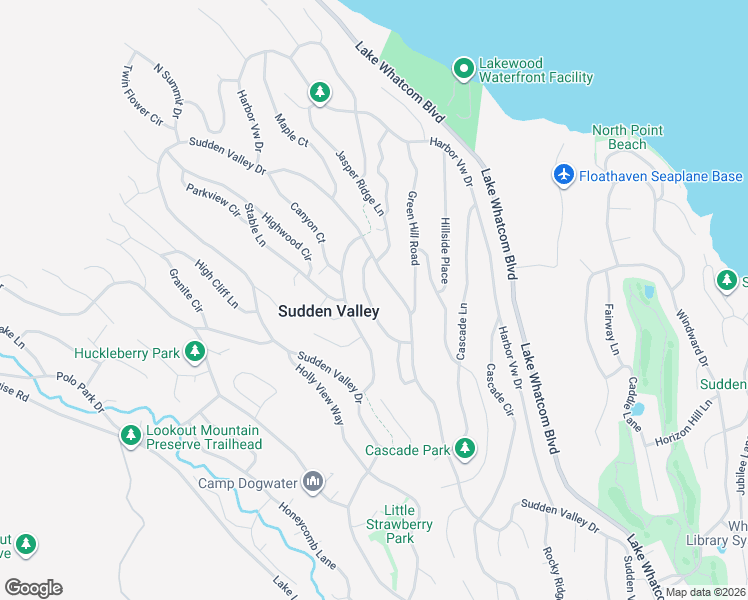 map of restaurants, bars, coffee shops, grocery stores, and more near 13 Basin View Circle in Bellingham
