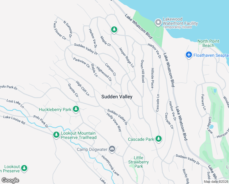 map of restaurants, bars, coffee shops, grocery stores, and more near 15A Black Bear Court in Bellingham