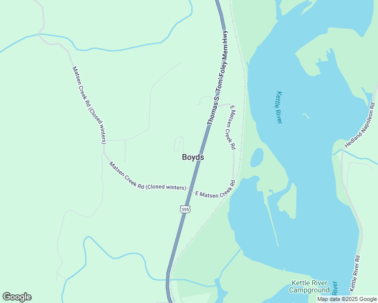 map of restaurants, bars, coffee shops, grocery stores, and more near 2 Pine Lane in Kettle Falls