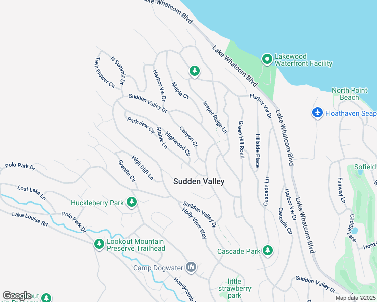 map of restaurants, bars, coffee shops, grocery stores, and more near 14 Highwood Circle in Bellingham