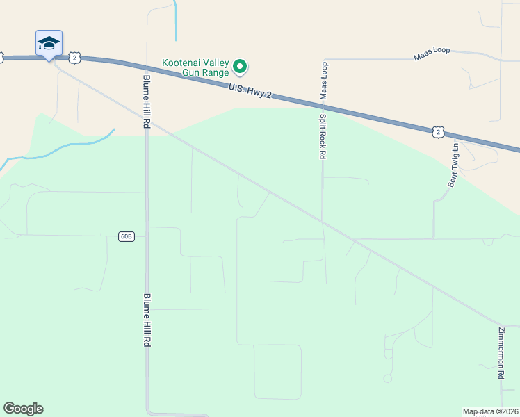 map of restaurants, bars, coffee shops, grocery stores, and more near 678 Roosevelt Road in Bonners Ferry