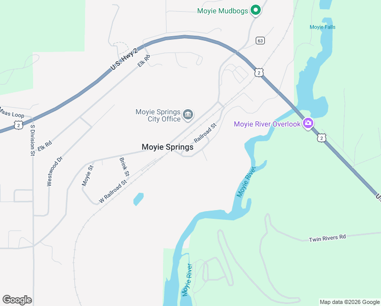 map of restaurants, bars, coffee shops, grocery stores, and more near 113 Canyon View Road in Moyie Springs
