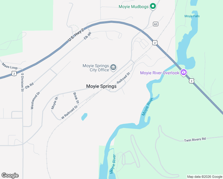map of restaurants, bars, coffee shops, grocery stores, and more near 113 Canyon View Road in Moyie Springs