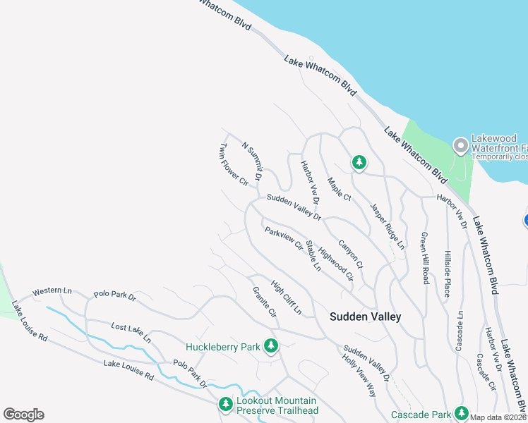 map of restaurants, bars, coffee shops, grocery stores, and more near 172 Sudden Valley Drive in Bellingham