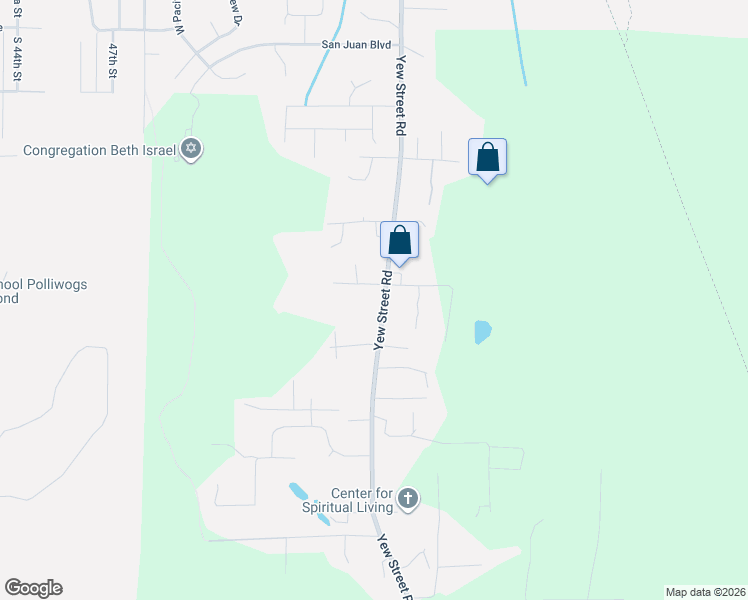 map of restaurants, bars, coffee shops, grocery stores, and more near 2389 Yew Street Rd in Bellingham