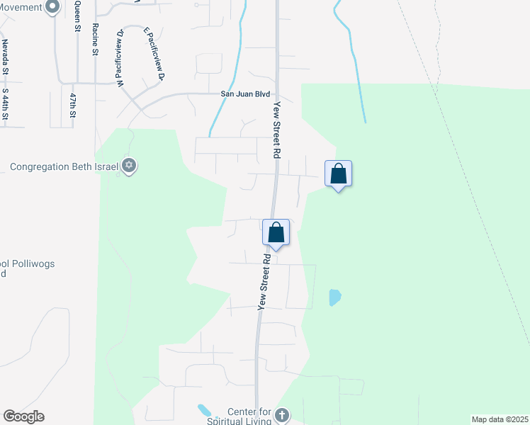map of restaurants, bars, coffee shops, grocery stores, and more near 2465 Yew Street Road in Bellingham