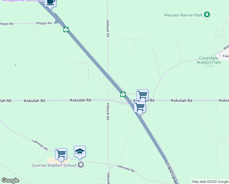 map of restaurants, bars, coffee shops, grocery stores, and more near 2055 Koksilah Road in Duncan