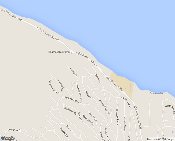 map of restaurants, bars, coffee shops, grocery stores, and more near Doe Court in Bellingham