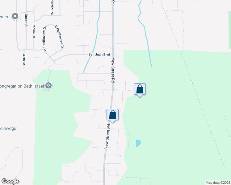map of restaurants, bars, coffee shops, grocery stores, and more near 2511 Elmont Court in Bellingham