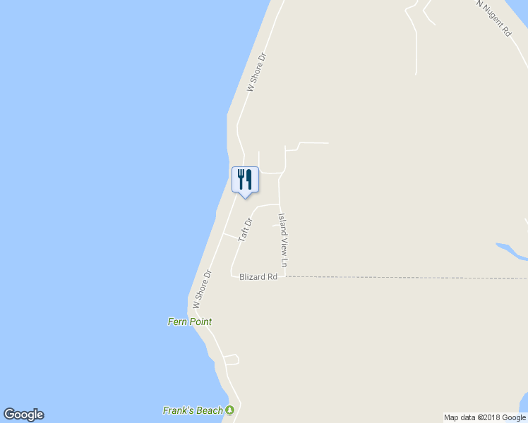 map of restaurants, bars, coffee shops, grocery stores, and more near 2566 Taft Drive in Lummi Island