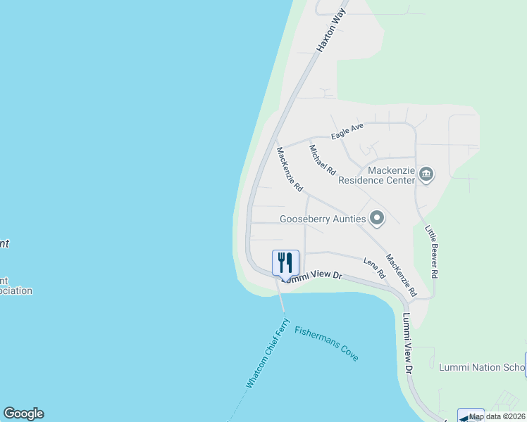 map of restaurants, bars, coffee shops, grocery stores, and more near 3464 Ruth Road in Bellingham