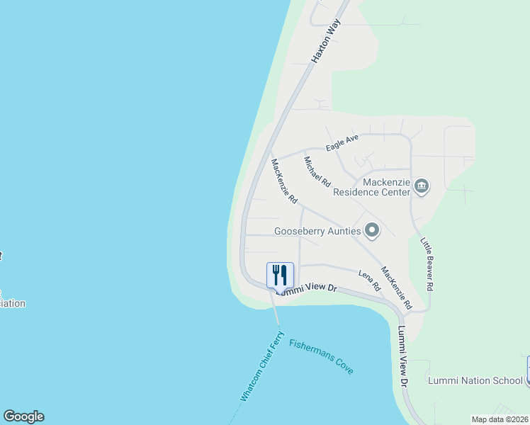 map of restaurants, bars, coffee shops, grocery stores, and more near 3464 Ruth Road in Bellingham