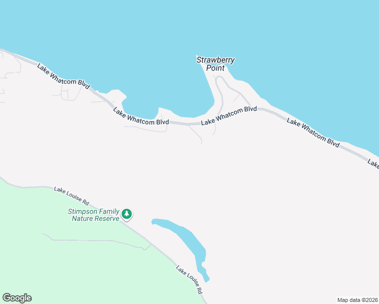 map of restaurants, bars, coffee shops, grocery stores, and more near 2645 Lake Whatcom Boulevard in Bellingham